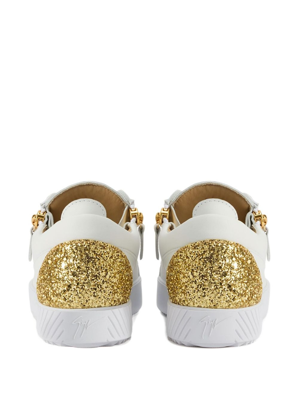 Gail glitter-panel zip-detail sneakers - 3