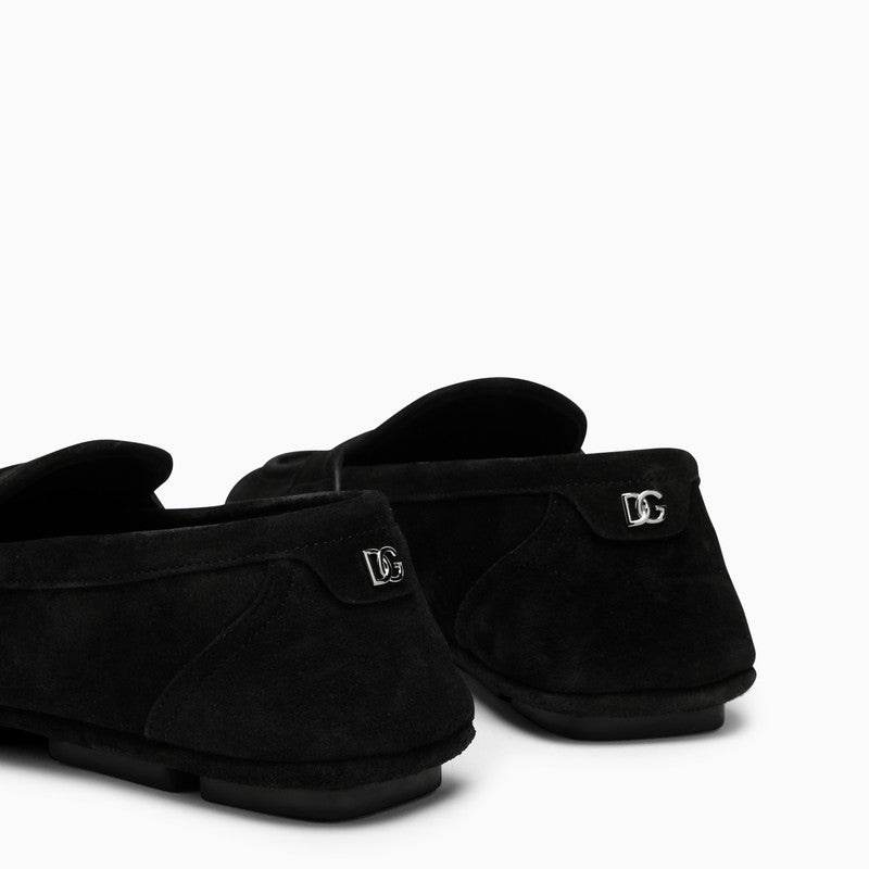 Dolce&Gabbana Black Suede Loafer Men - 5