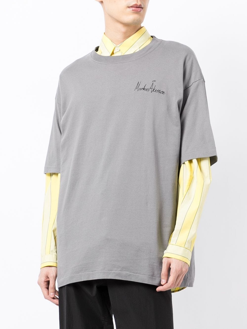 embroidered Markus Akesson T-shirt - 4