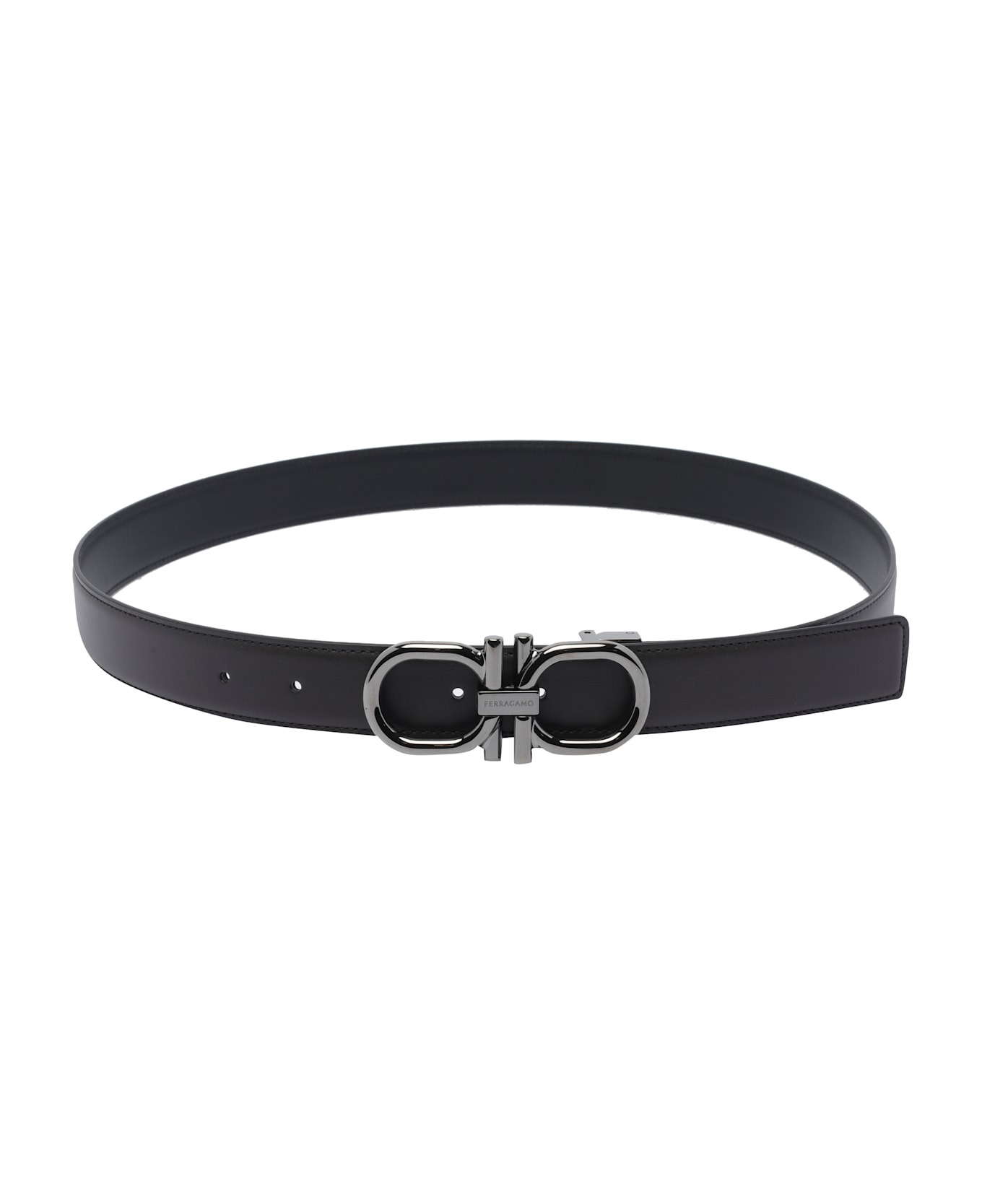 Reversible And Adjustable Gancini Belt - 1