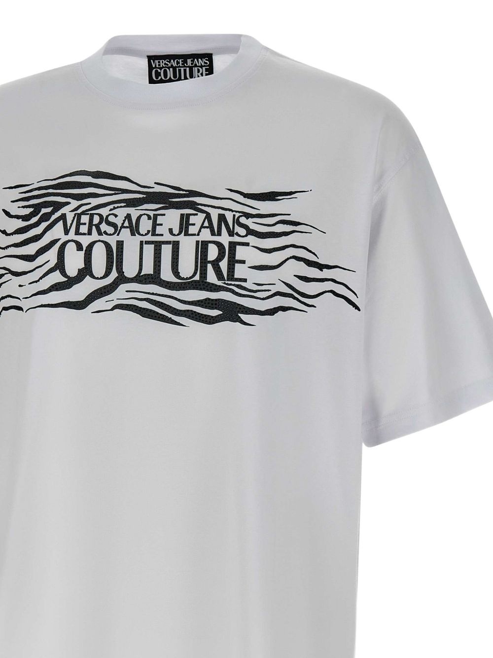 zebra-motif t-shirt - 4