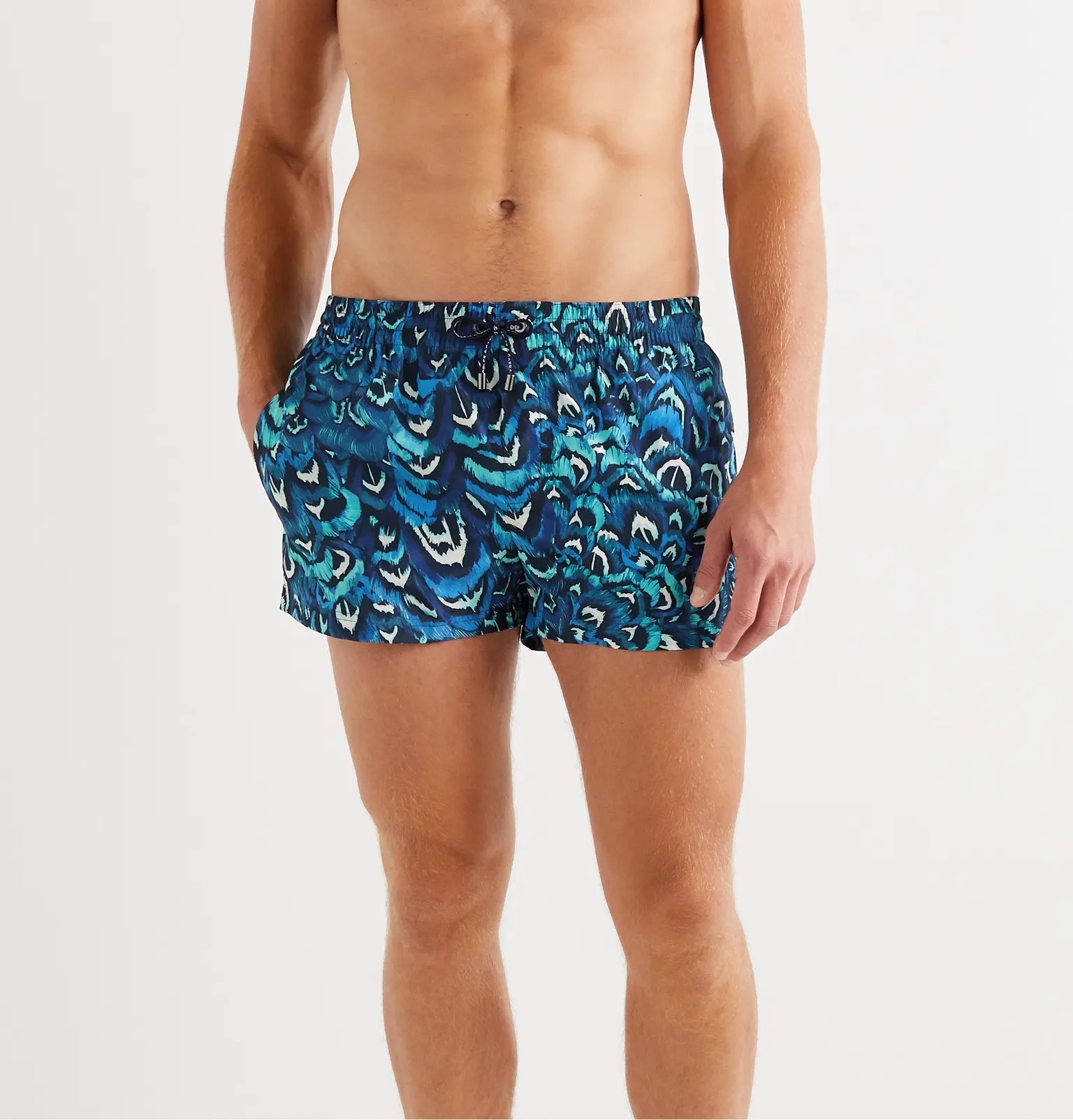 Slim-Fit Short-Length Printed Swim Shorts - 2