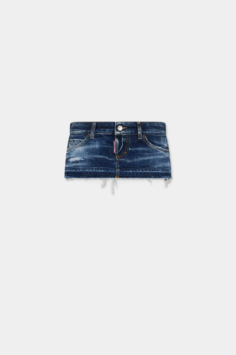 MEDIUM RIPPED BAFFO HOT SKIRT - 1