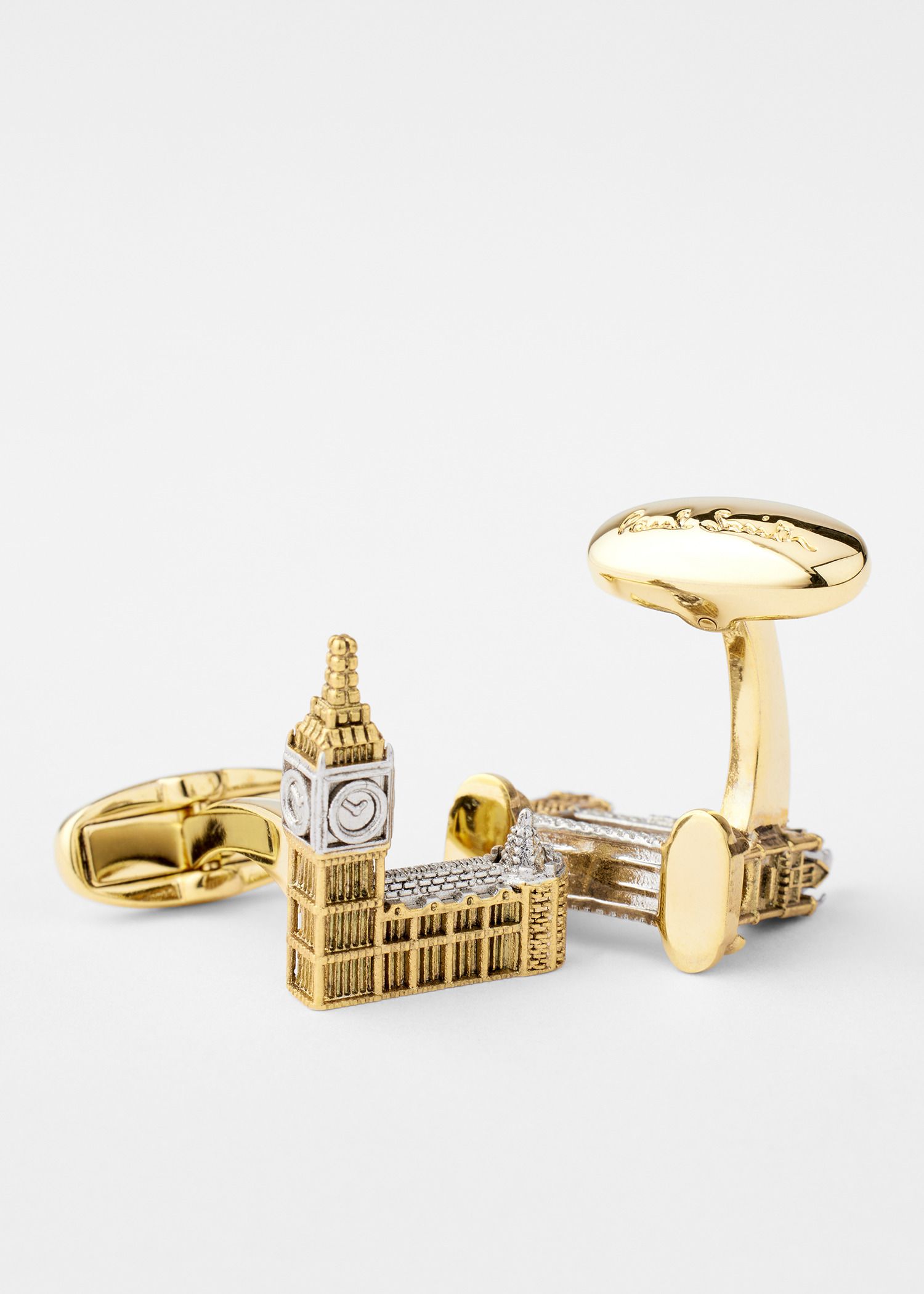 Gold and Silver 'London Souvenir' Cufflinks - 2