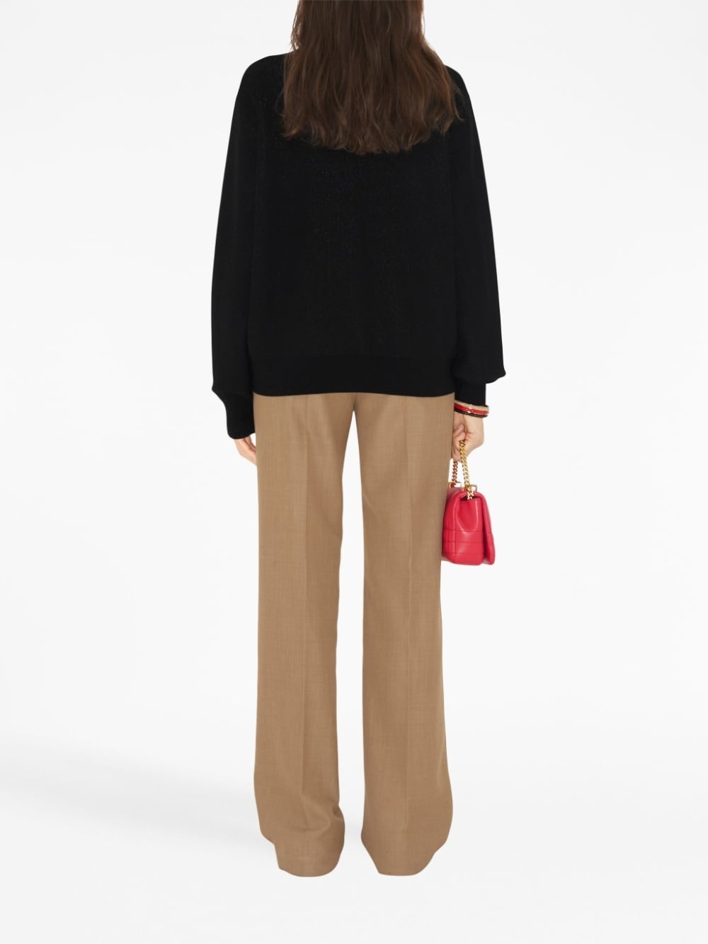 intarsia-knit logo jumper - 4