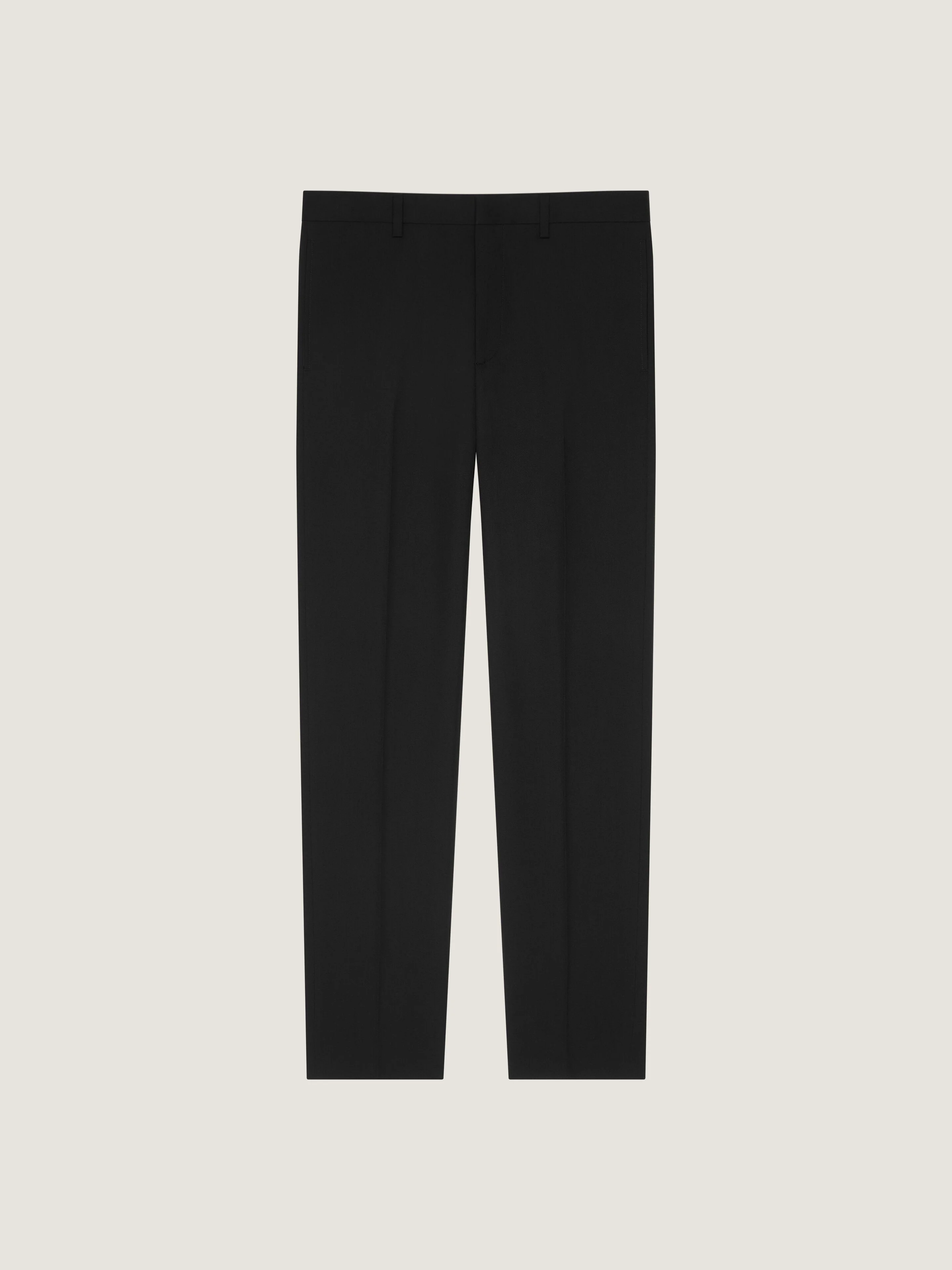 FITTED LEG TAILORED TROUSERS IN WOOL - 1