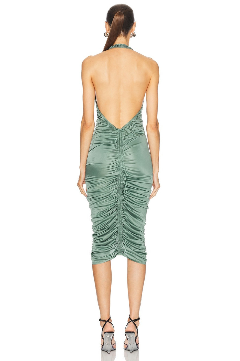 ATLEIN Ruched Asymmetric Midi Dress outlook