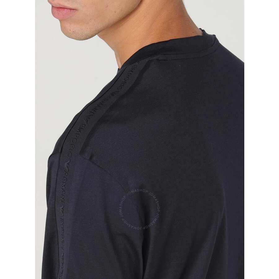 Emporio Armani Logo Tape Lyocell-Blend T-Shirt - 3