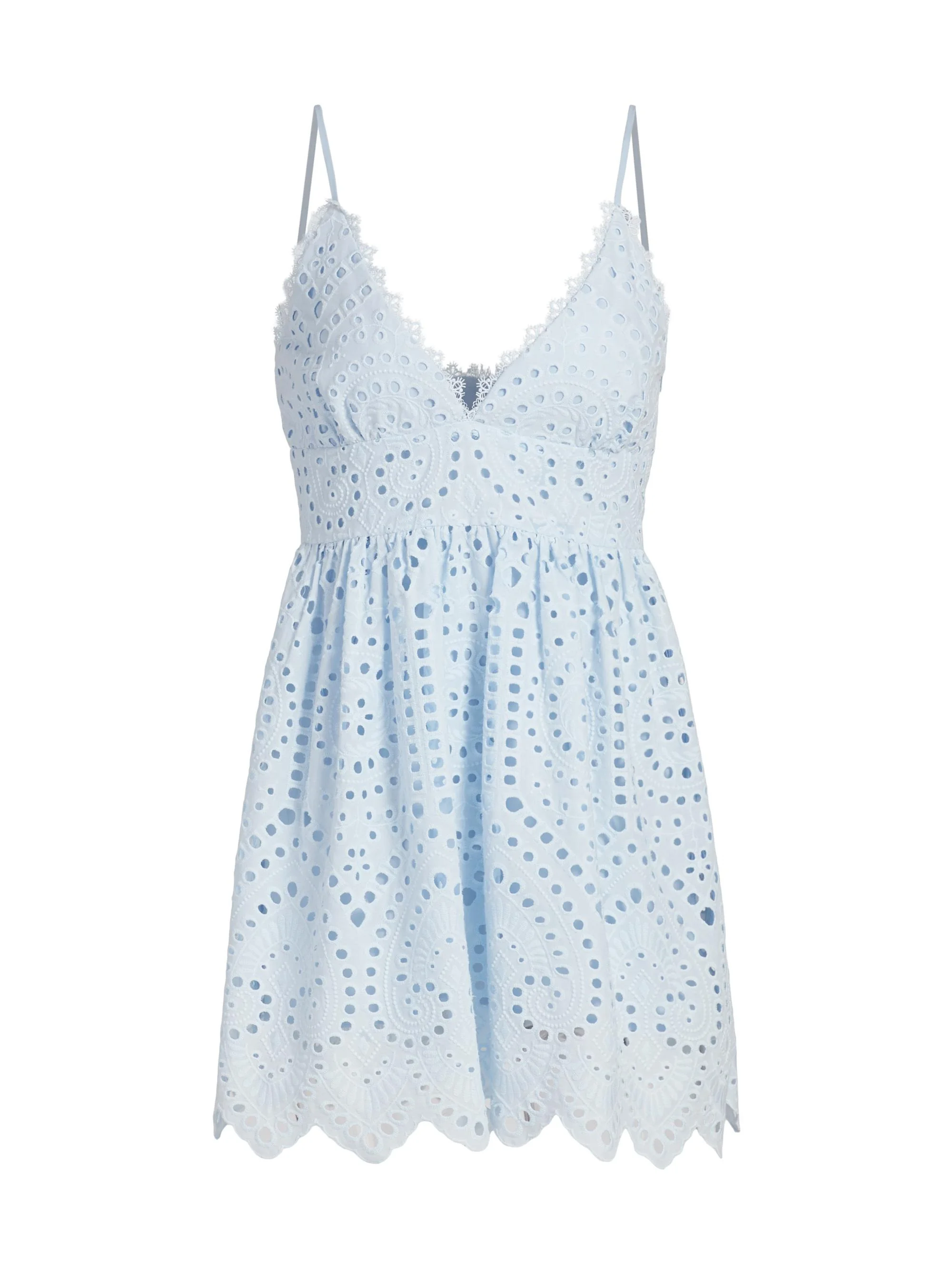 Women's Lilia Cotton Eyelet Minidress - Opal - 1