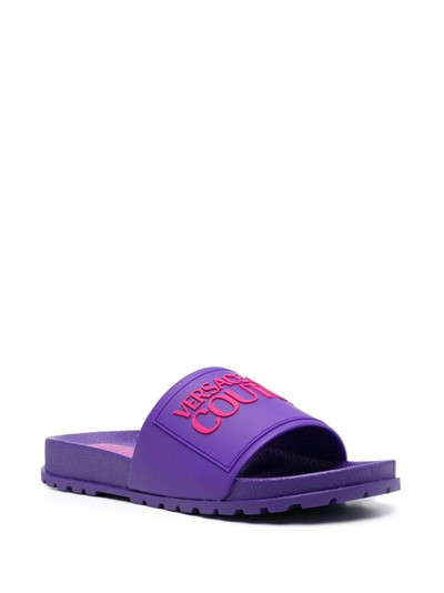 VERSACE JEANS COUTURE logo-print slides outlook