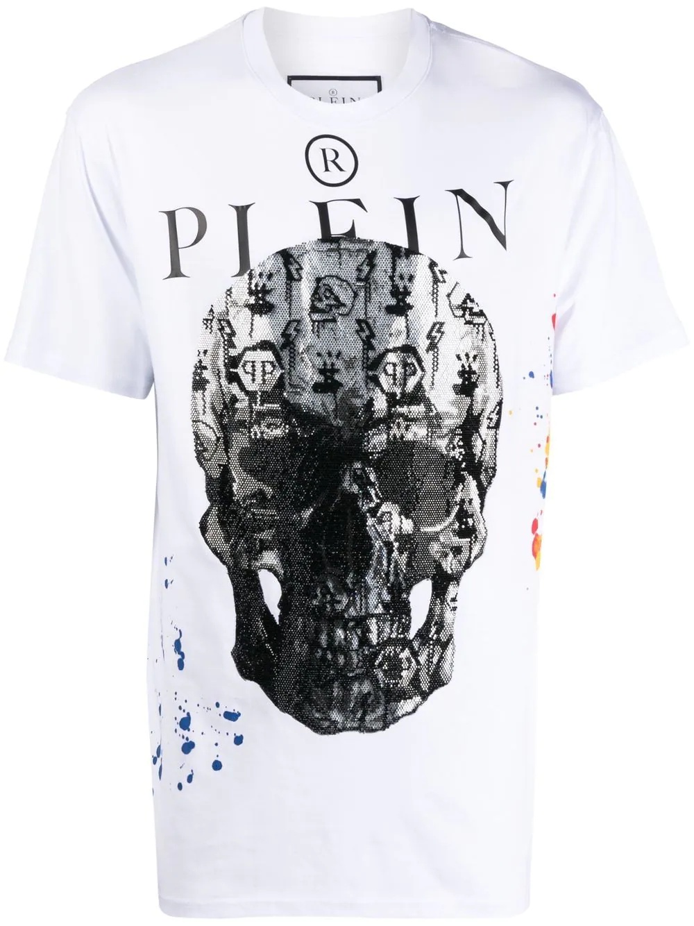 skull-print short-sleeve T-shirt - 1