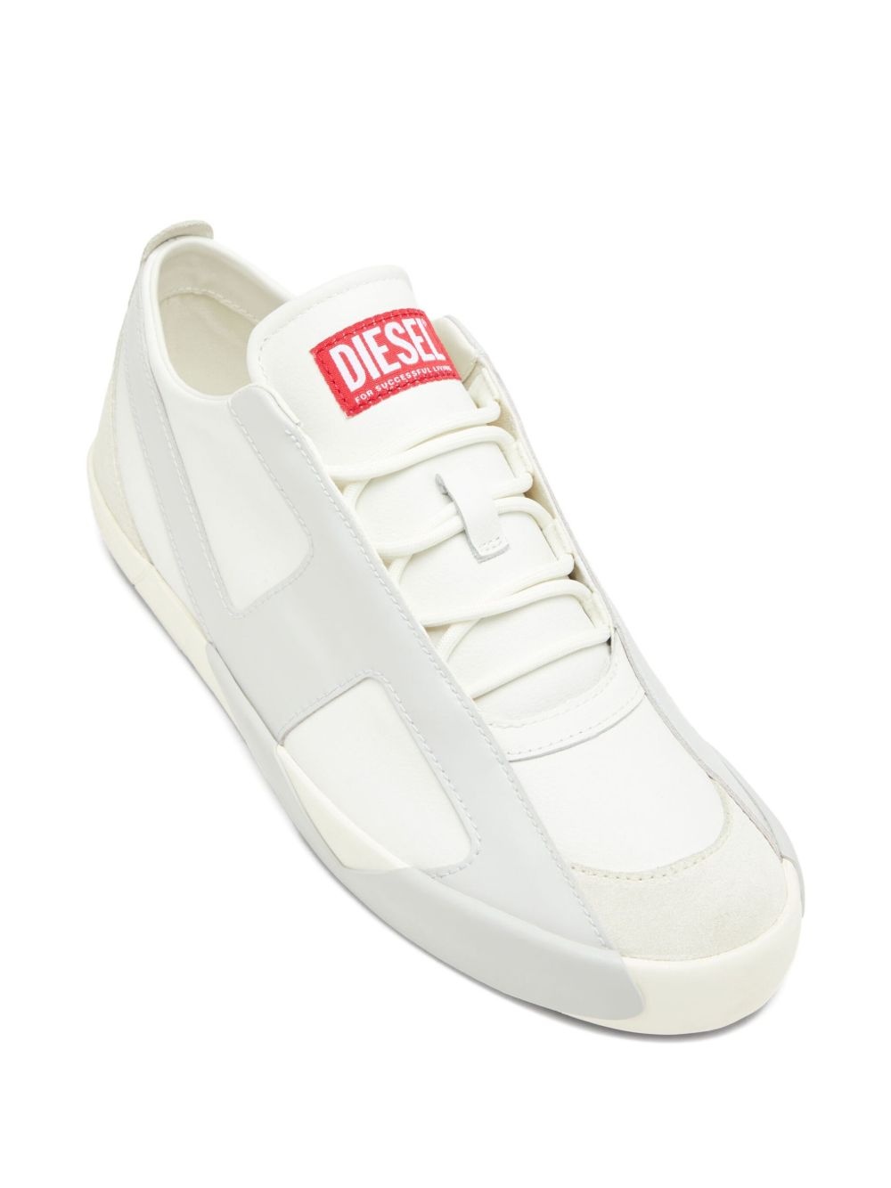 Slante leather sneakers - 5