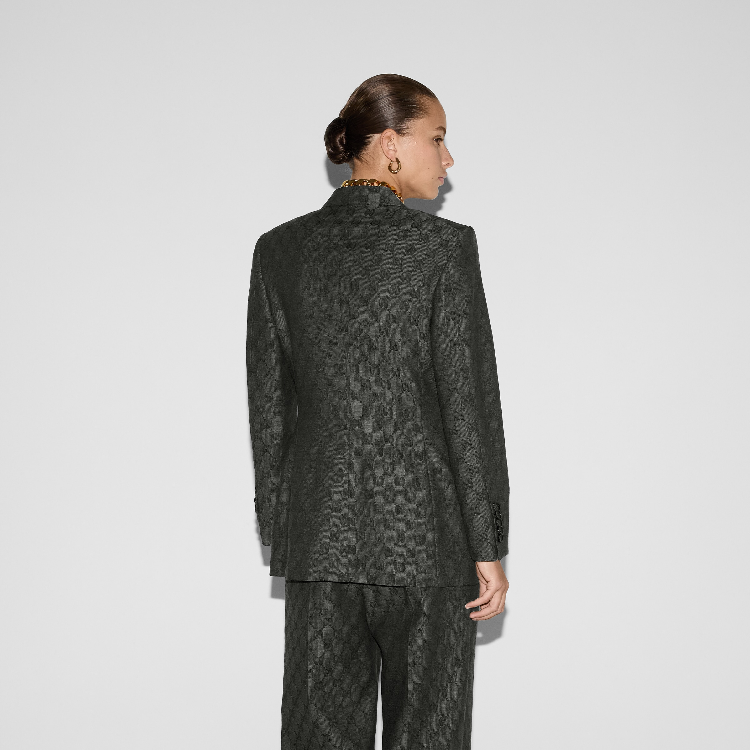 GG wool jacquard jacket - 4