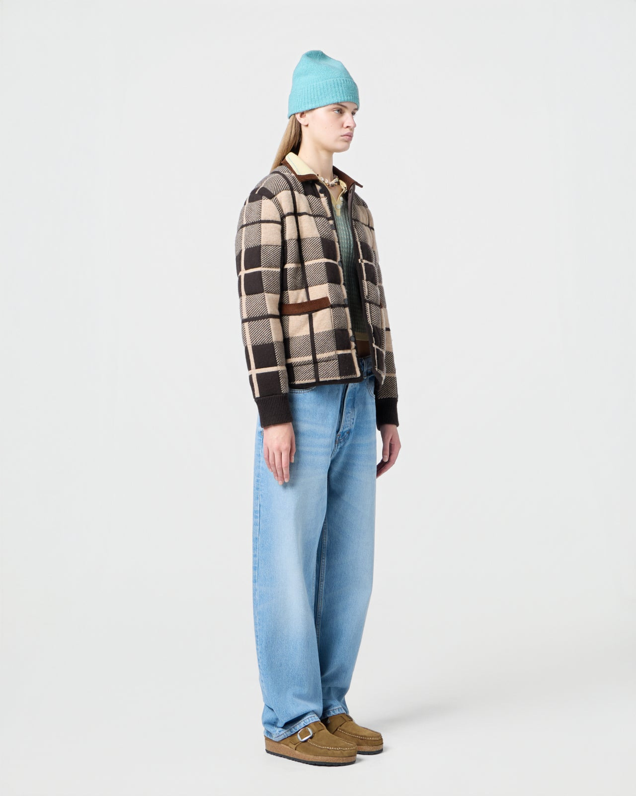 Quilted Plaid Liner Jacket - 7