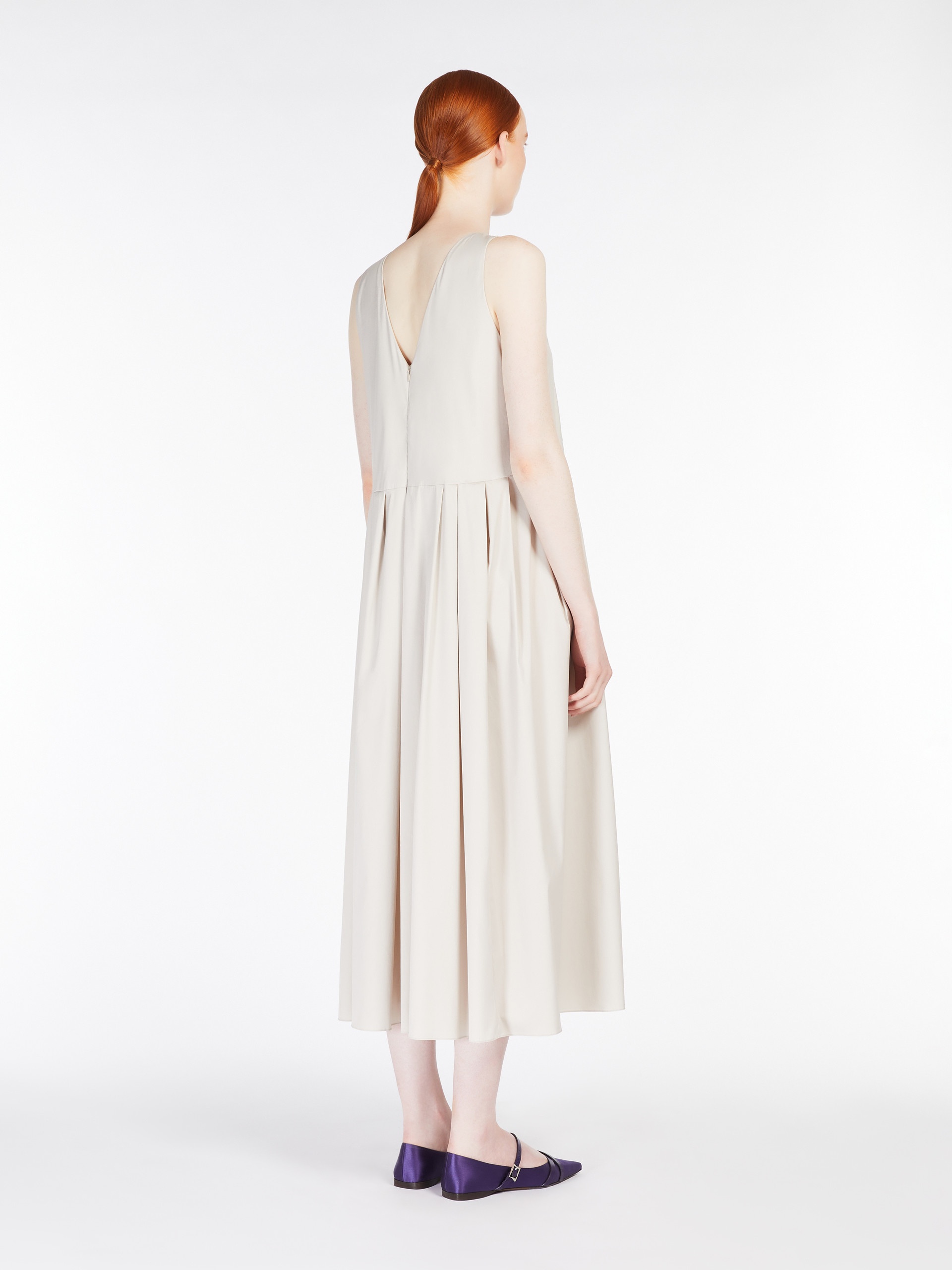 MOIRA Sleeveless poplin dress - 4