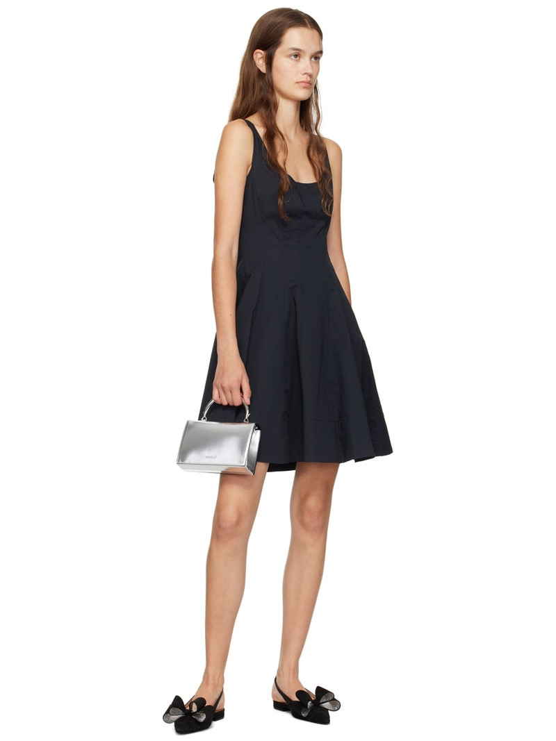 MACH & MACH Black 'Le Cadeau' Slingback Slippers outlook