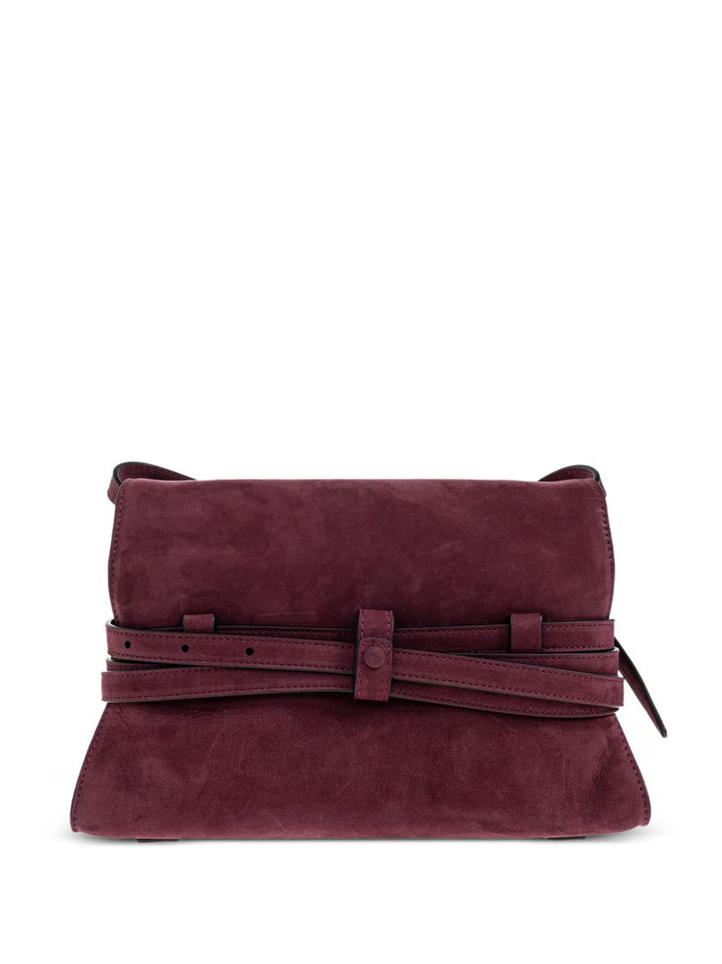 Moschino belted suede cross body bag outlook