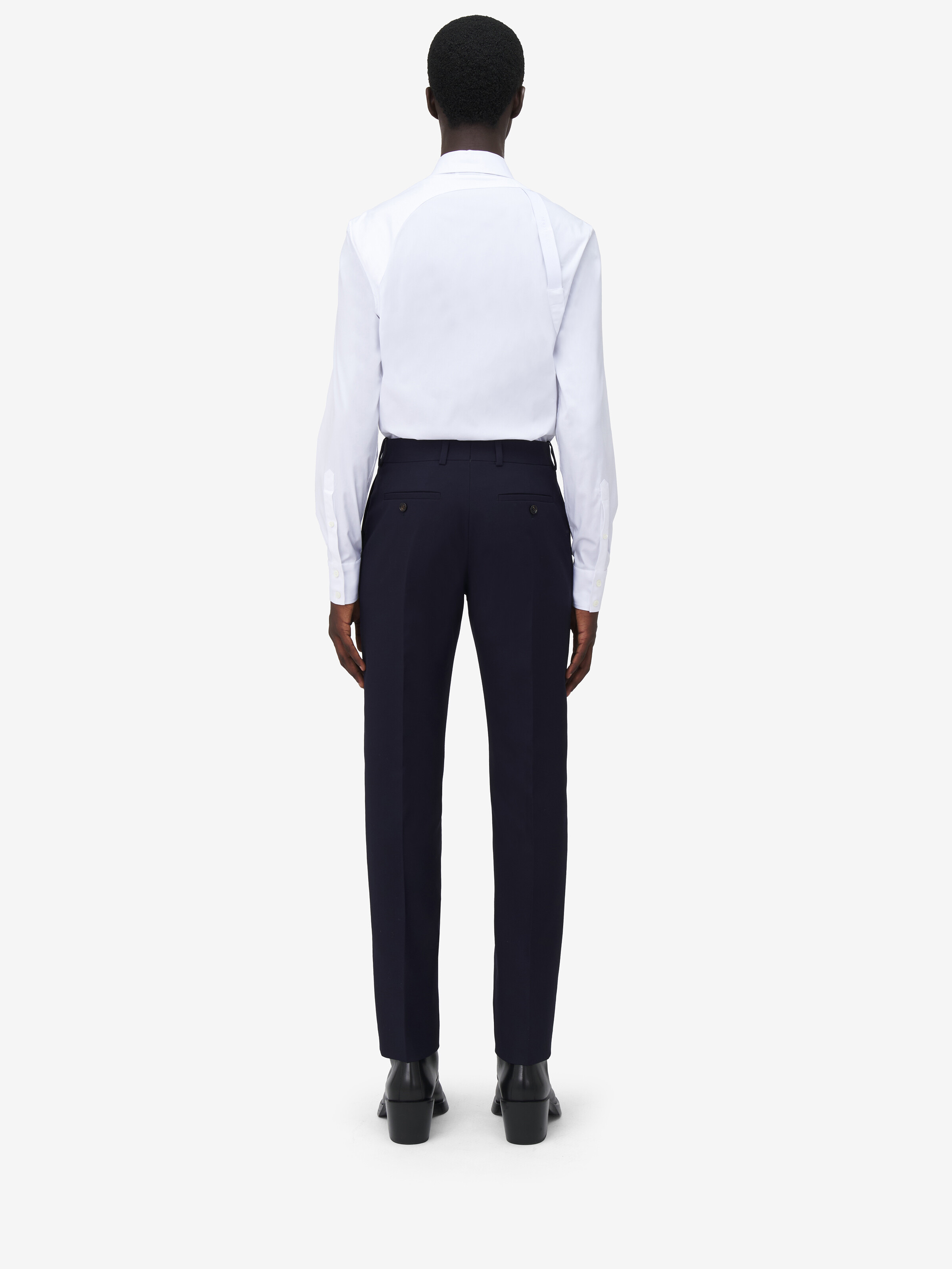 Low-Waisted Cigarette Trousers - 4