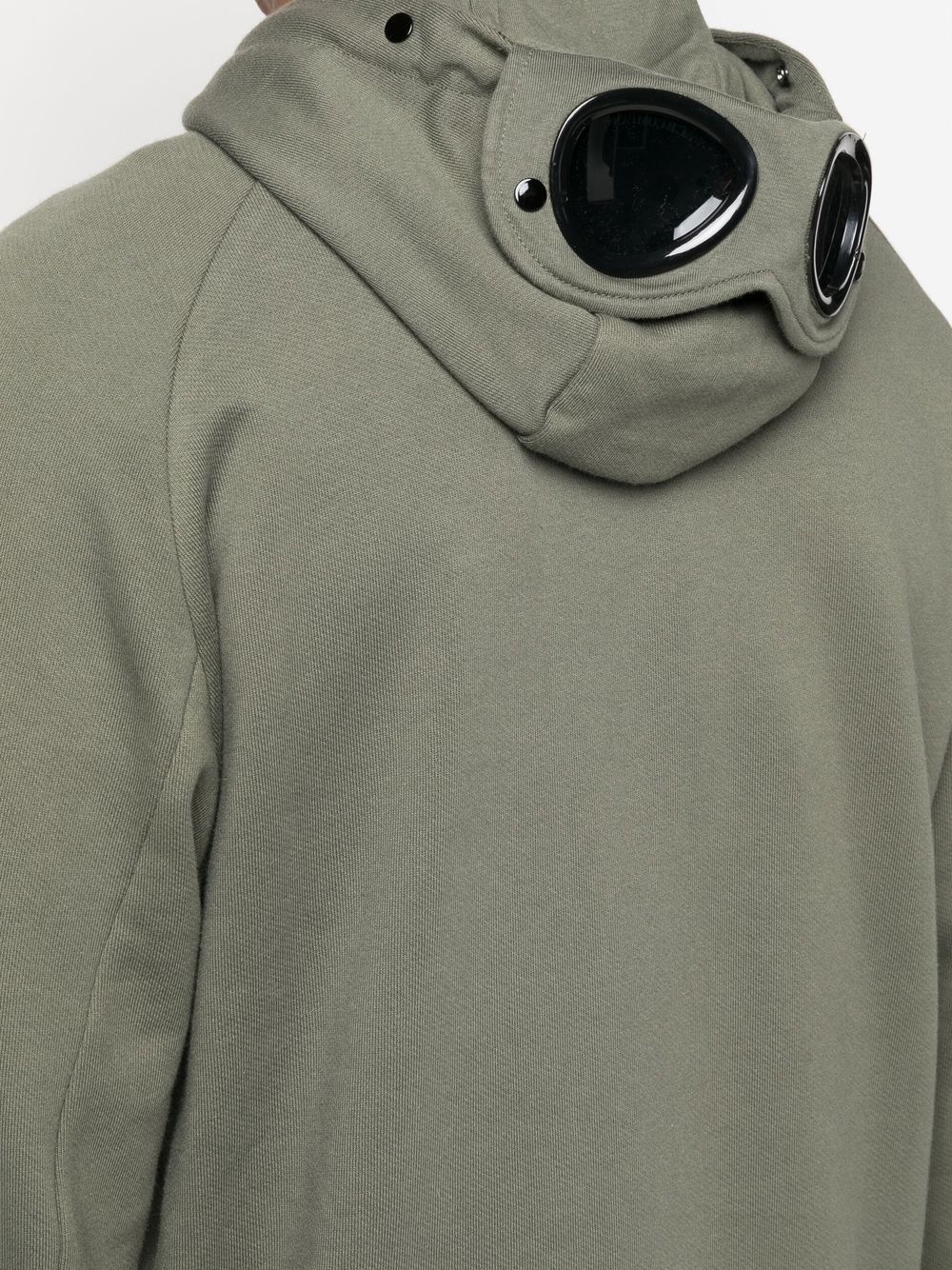 Goggles-detail zip-up hoodie - 5