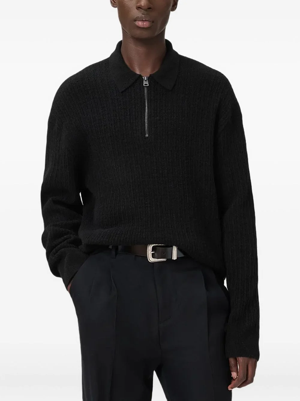 Wren frayed-edge single-breasted blazer - 1