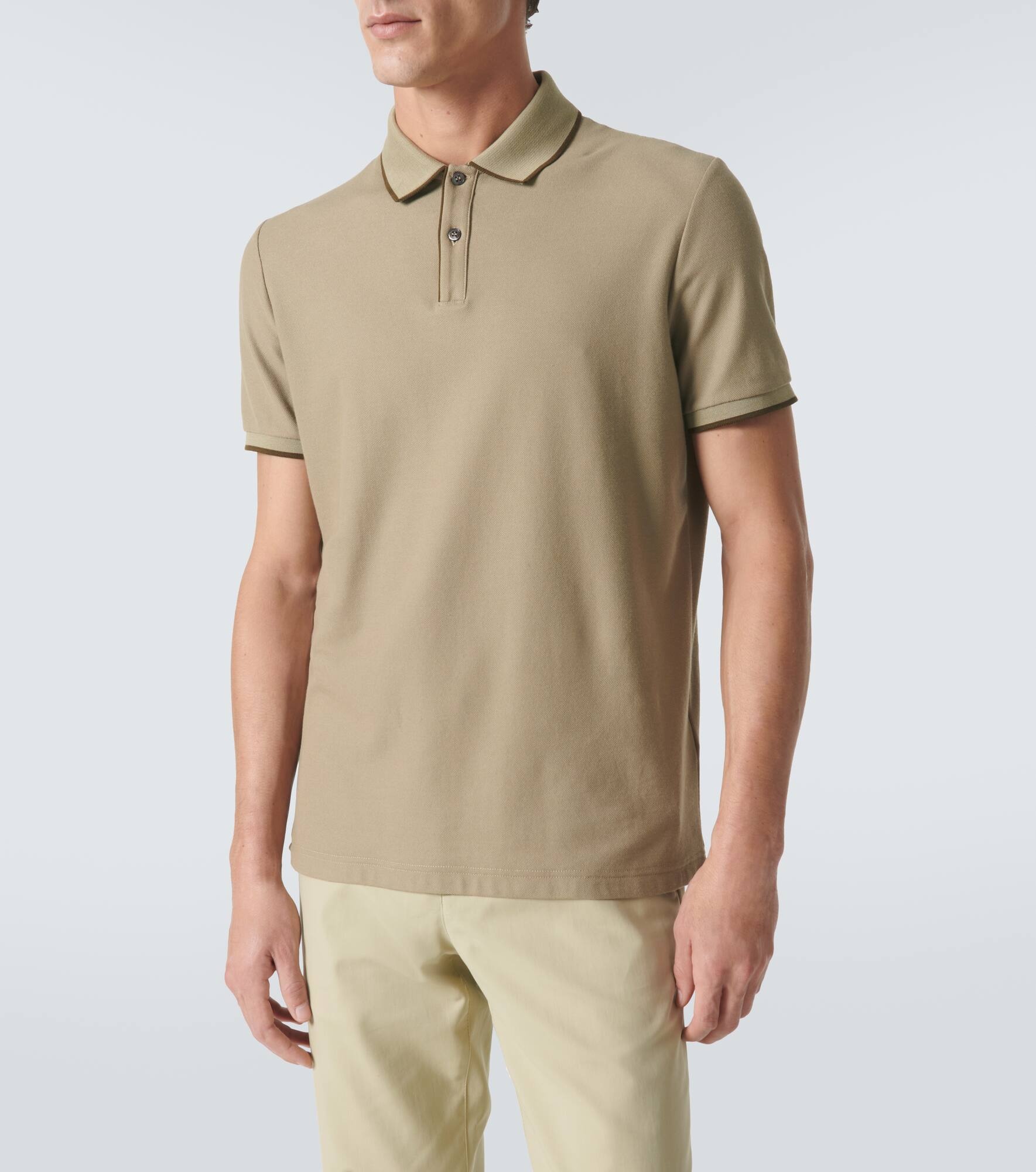 Brentwood cotton-blend piqué polo shirt - 3