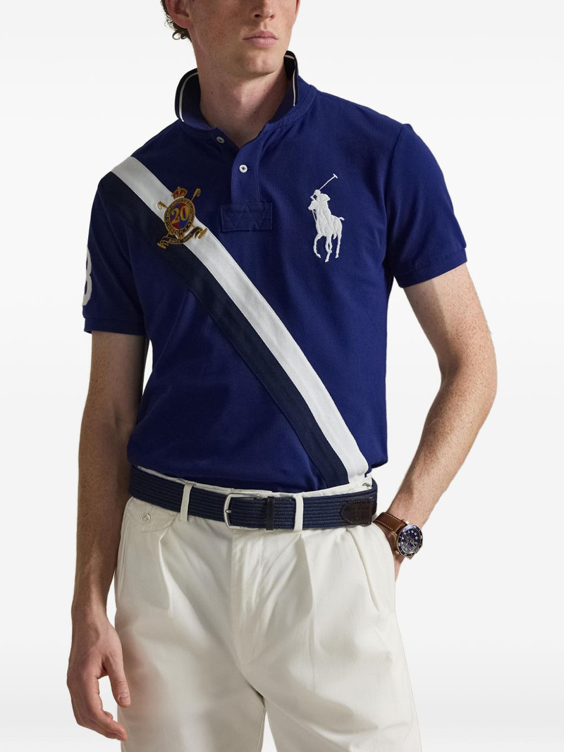 logo-embroidered polo shirt 3
