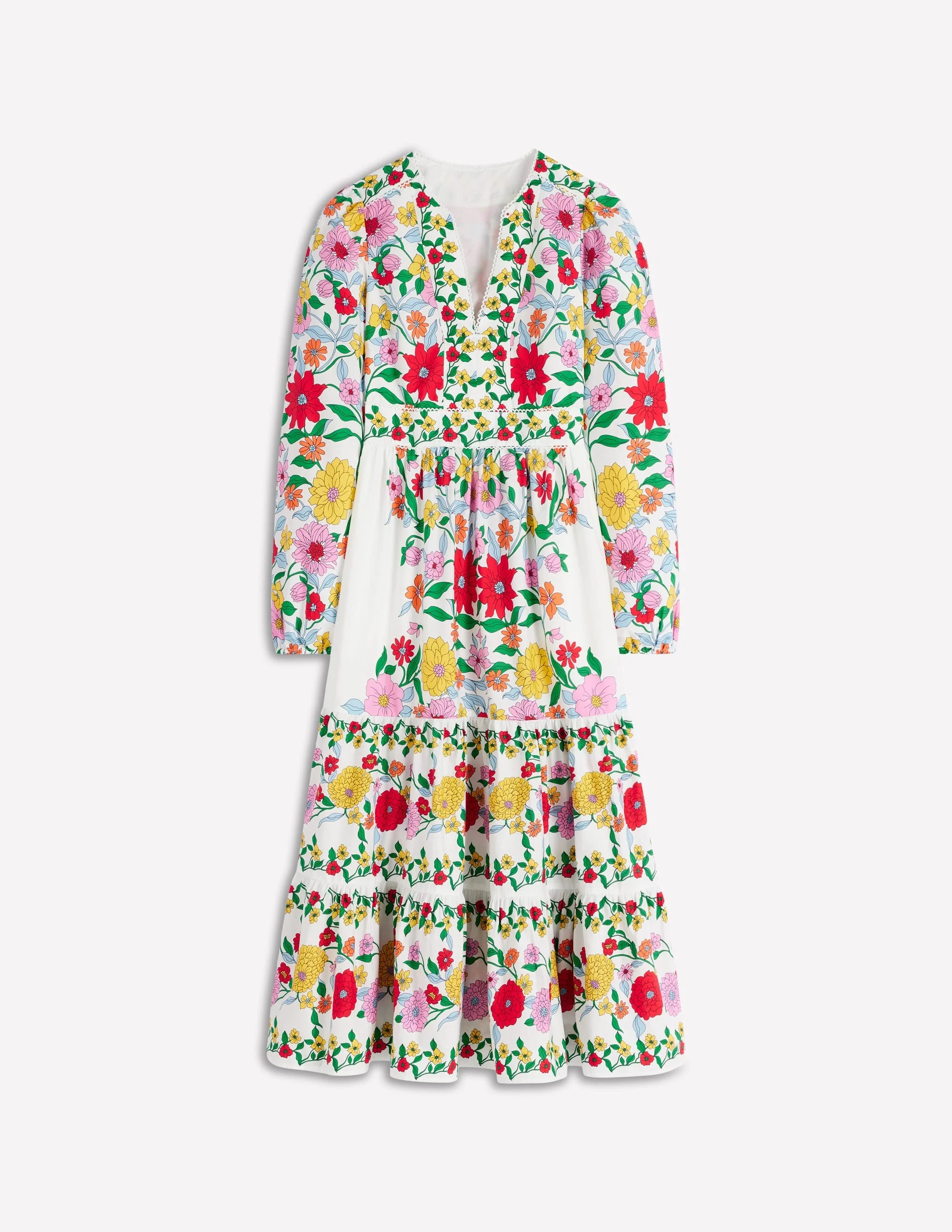 Violet Midi Dress-Multi, Dahlia Trail - 1