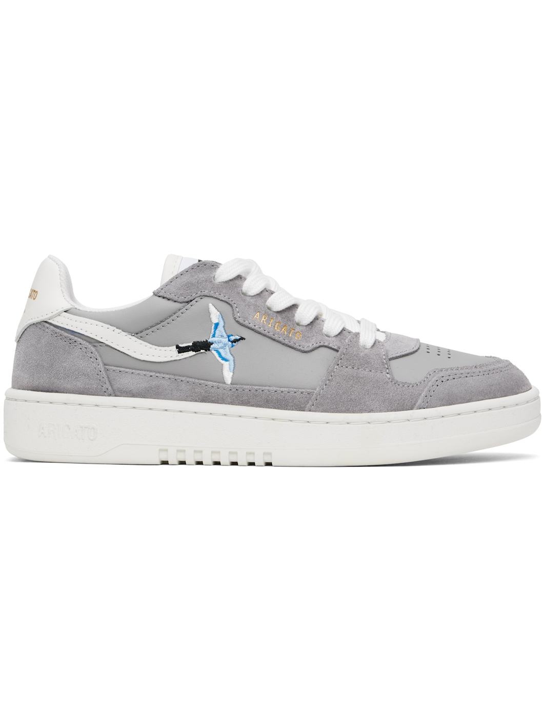 Gray Dice Lo Bee Bird Sneakers - 1