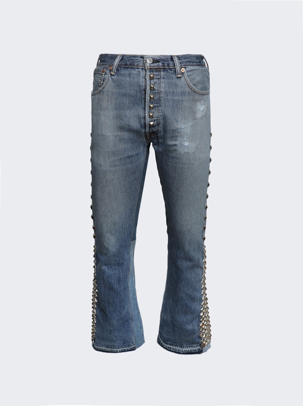 Studded LA Flare Jean Indigo - 1