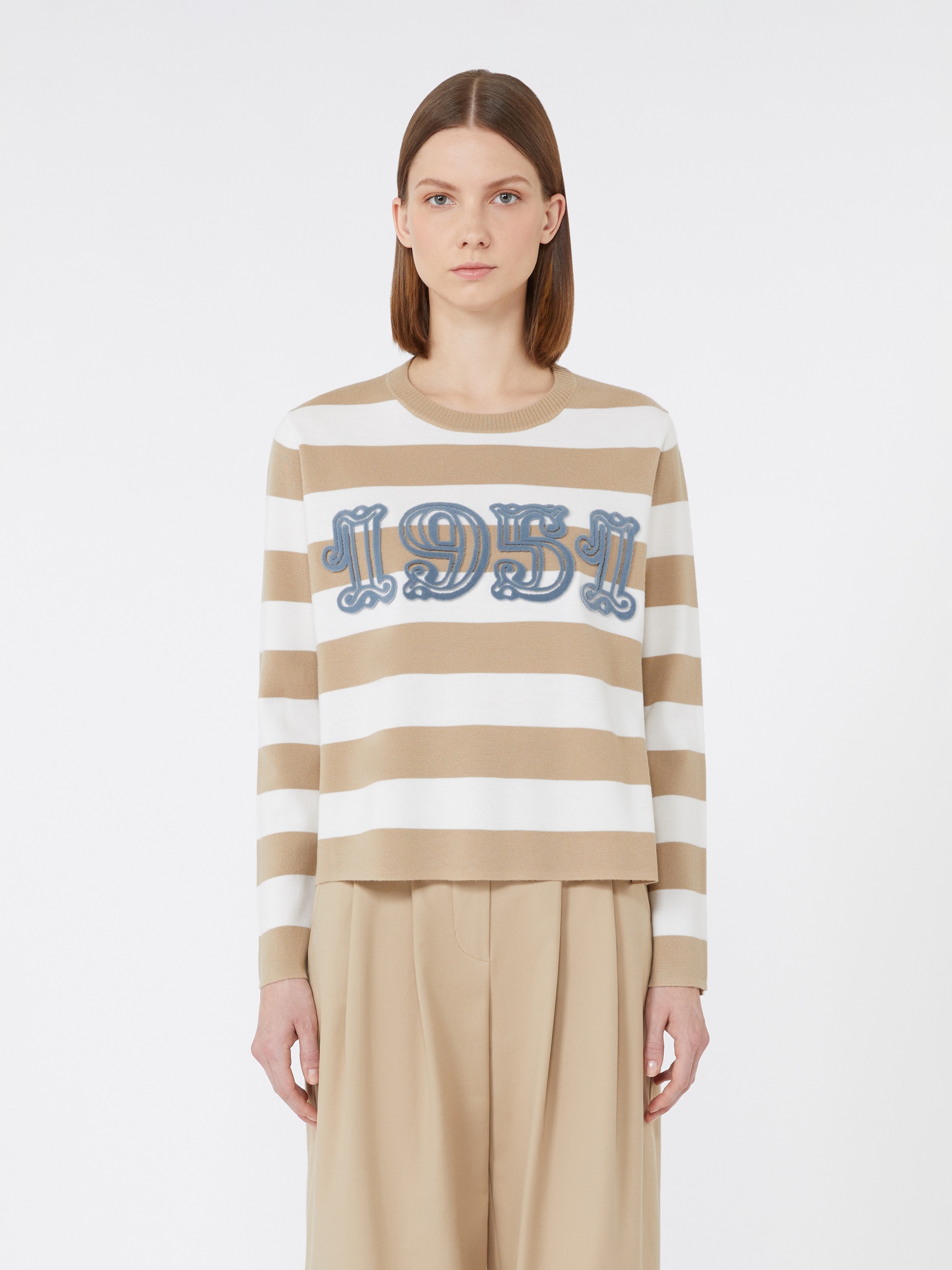 VITERBO Embroidered wool sweater - 3