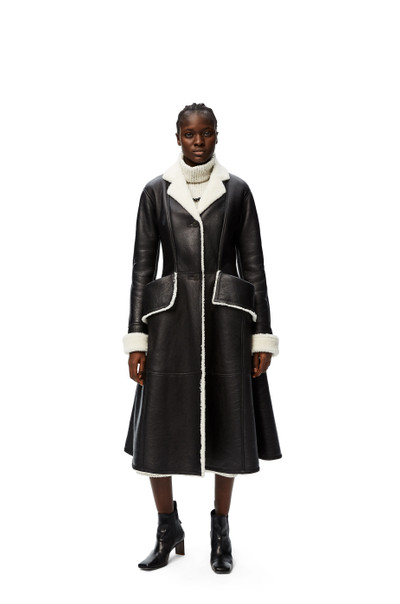 Loewe Flap pocket shearling coat in shearling outlook