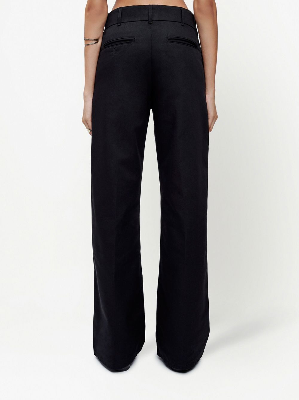 wide leg low-rise trousers - 4