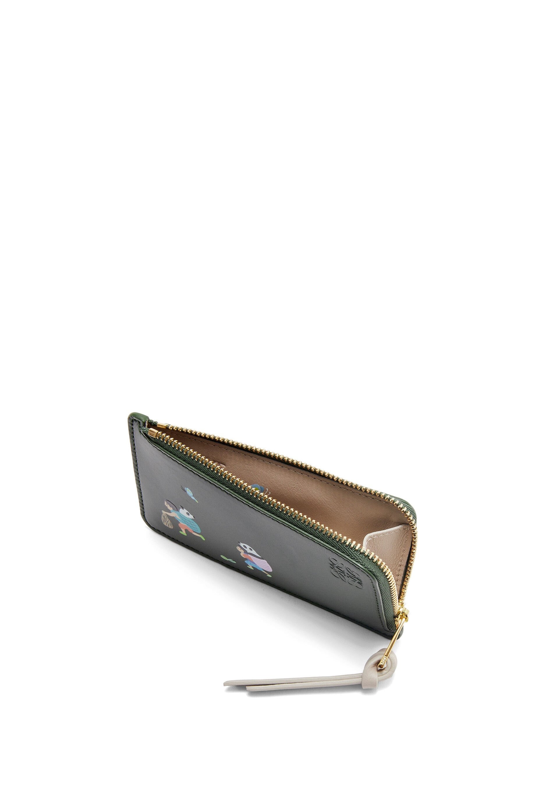 Panda coin cardholder in satin calfskin - 3