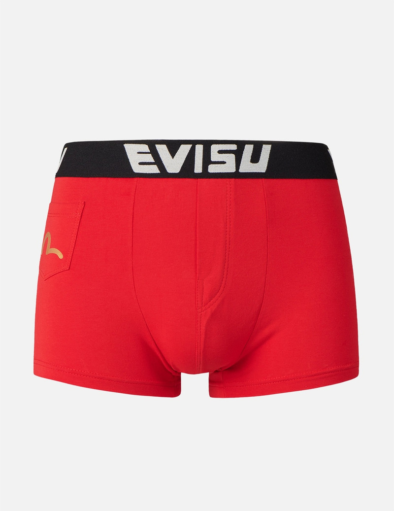 DRAGON AND BROCADE-PATTERN DAICOCK PRINT TRUNKS 4