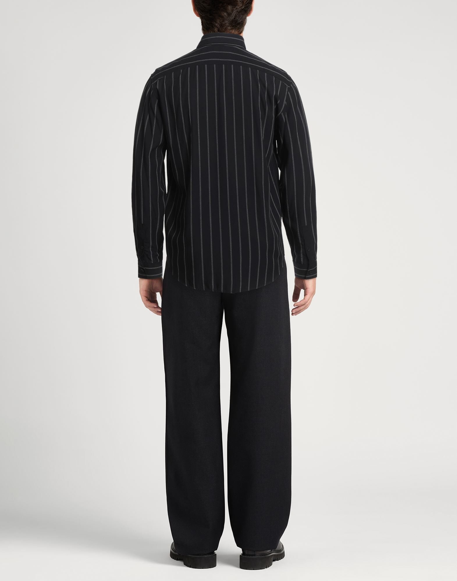 Midnight blue Men's Striped Shirt - 3