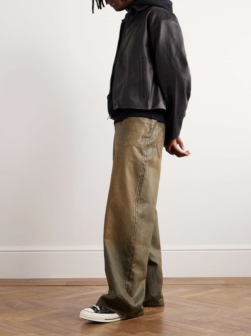 John Elliott Cropped Leather Blouson Jacket outlook