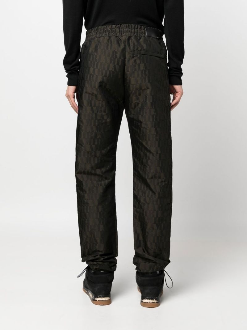 logo-embroidered jacquard track pants - 3
