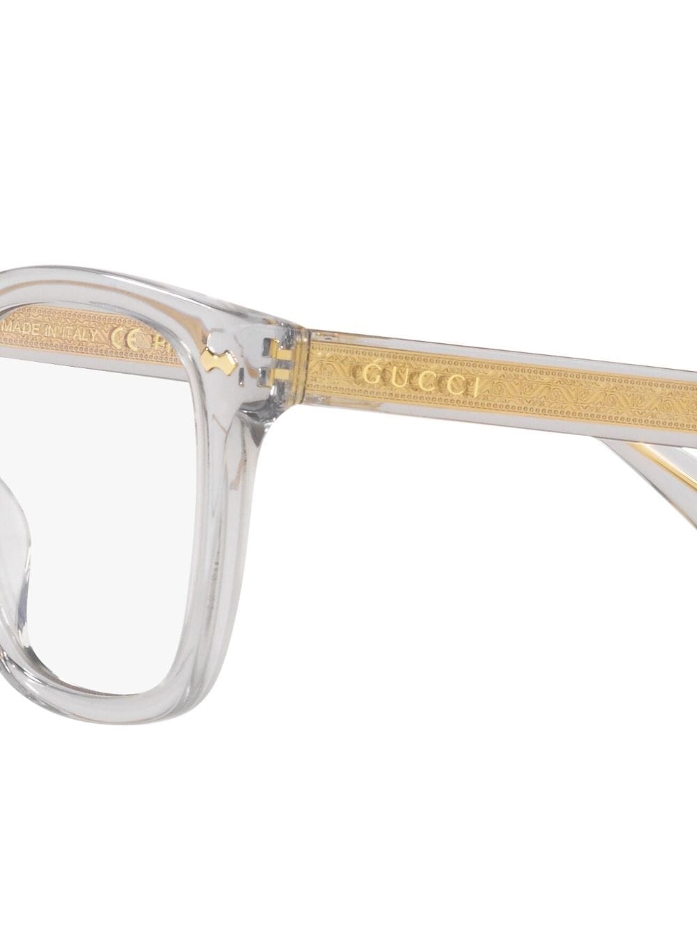 GC001837 gold-trim optical glasses - 3