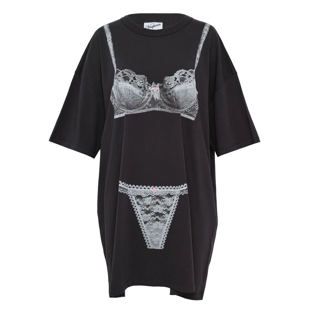 Women Trompe L'oeil Tall Tee - 1