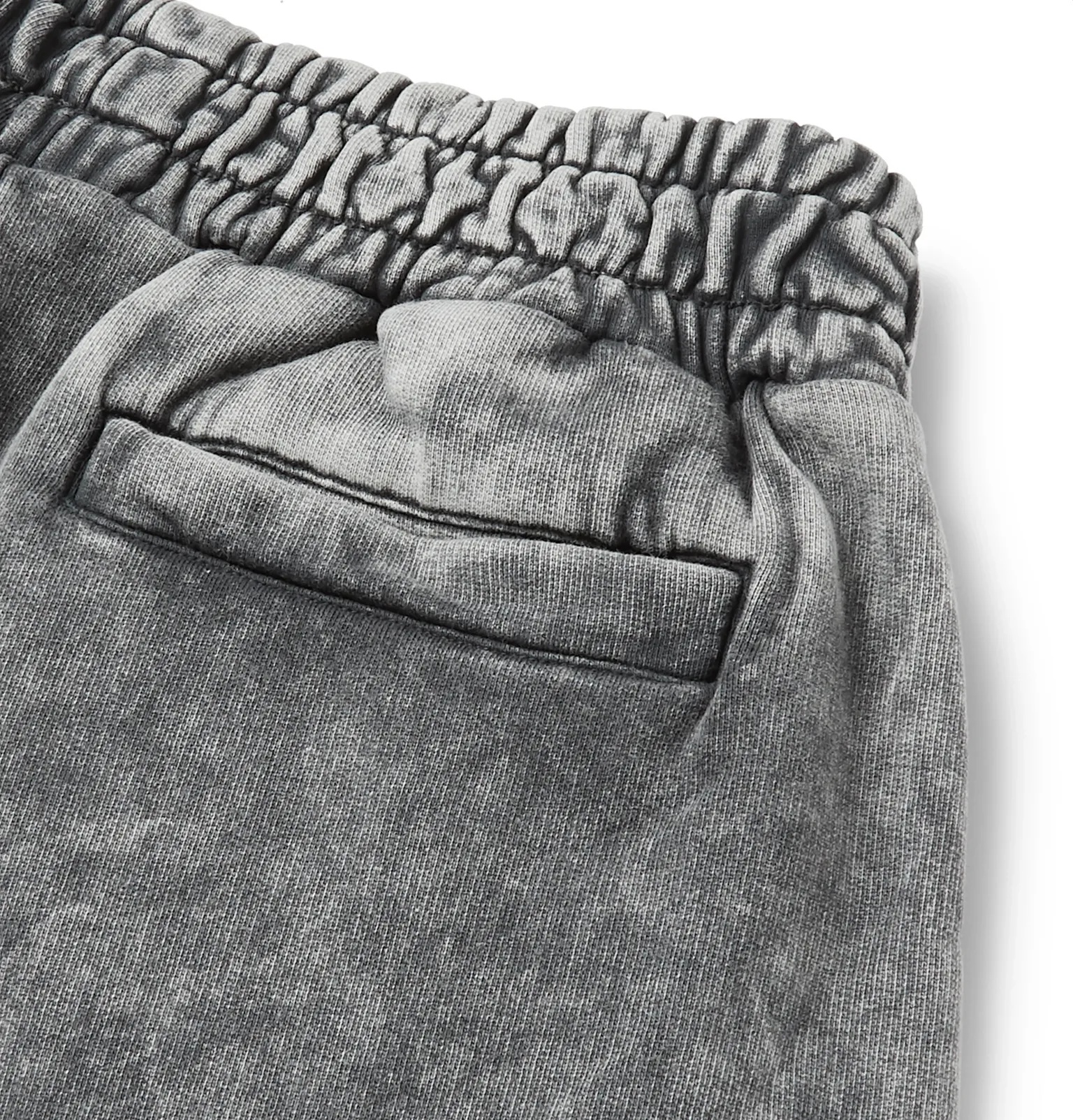 Acid-Washed Loopback Cotton-Jersey Sweatpants - 5