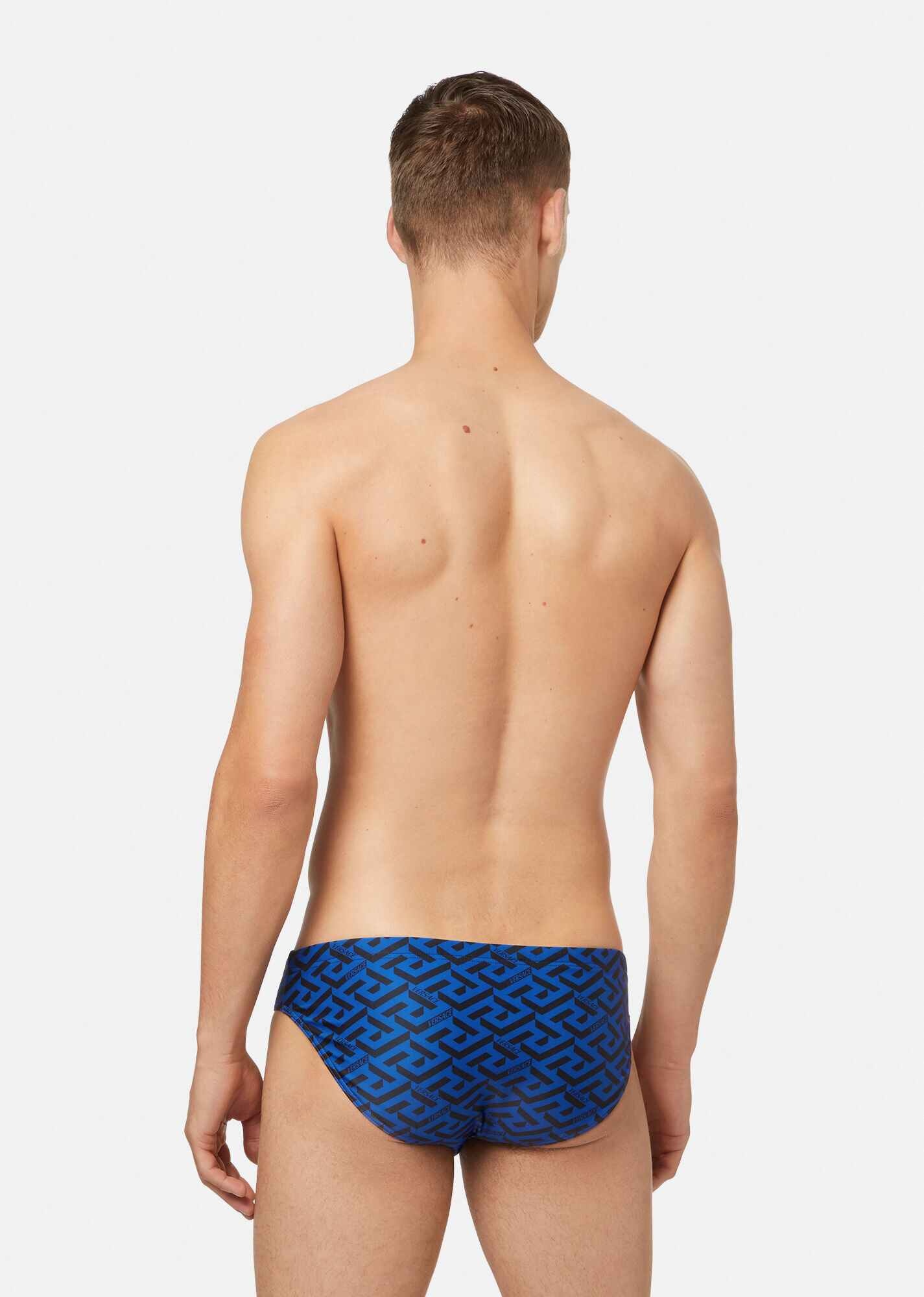 Greca Signature Print Swim Briefs - 3