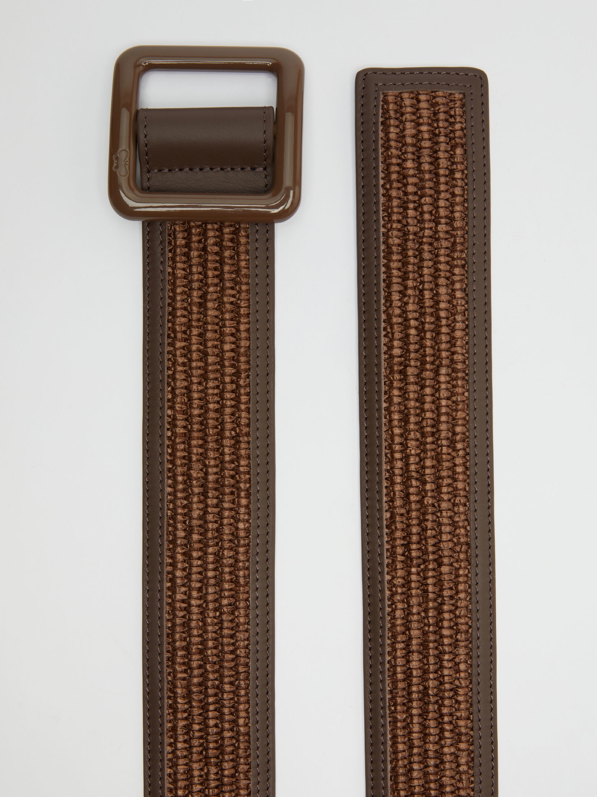 BOCCA Raffia and leather belt - 2