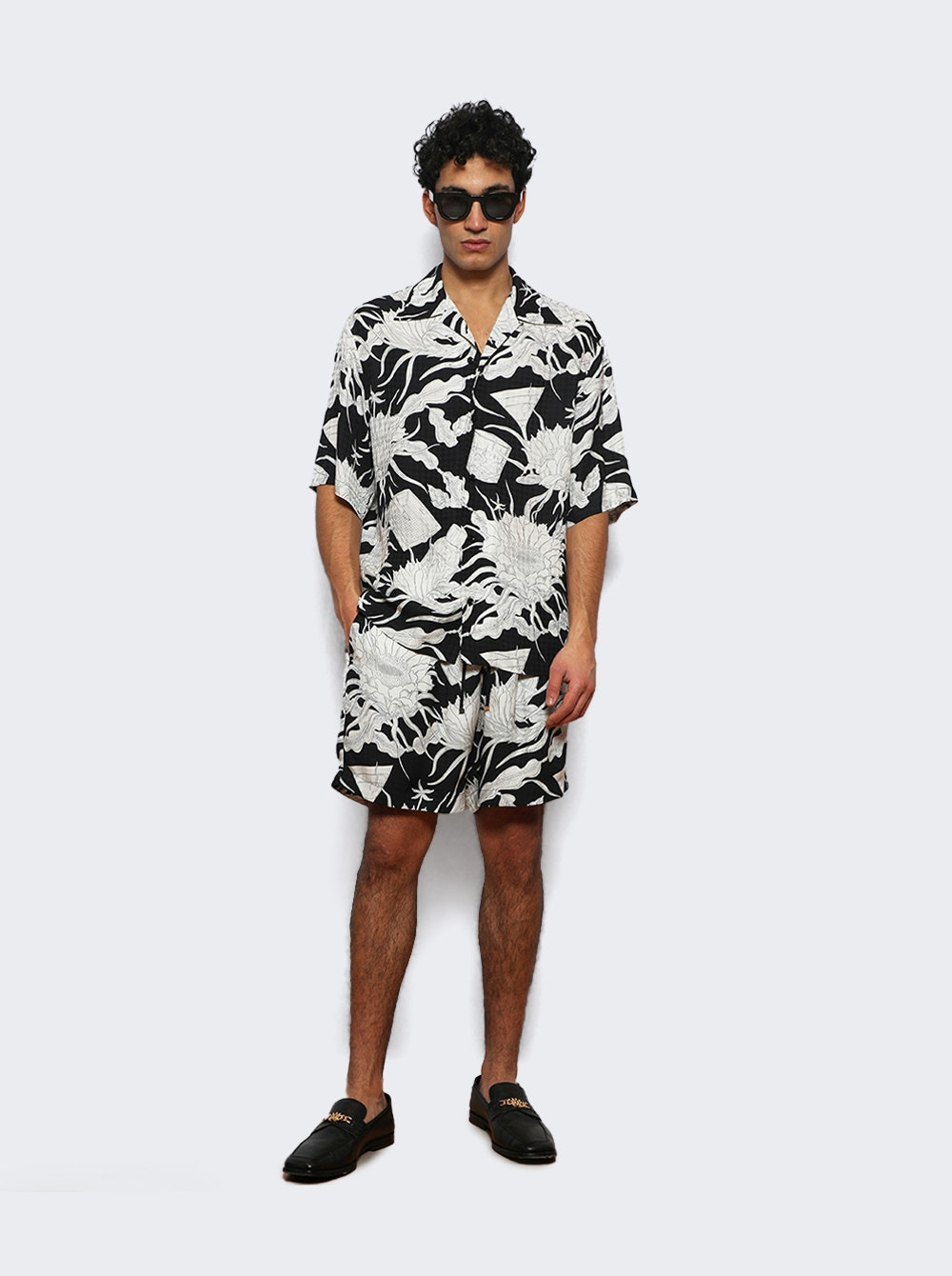Floral Short Black - 5