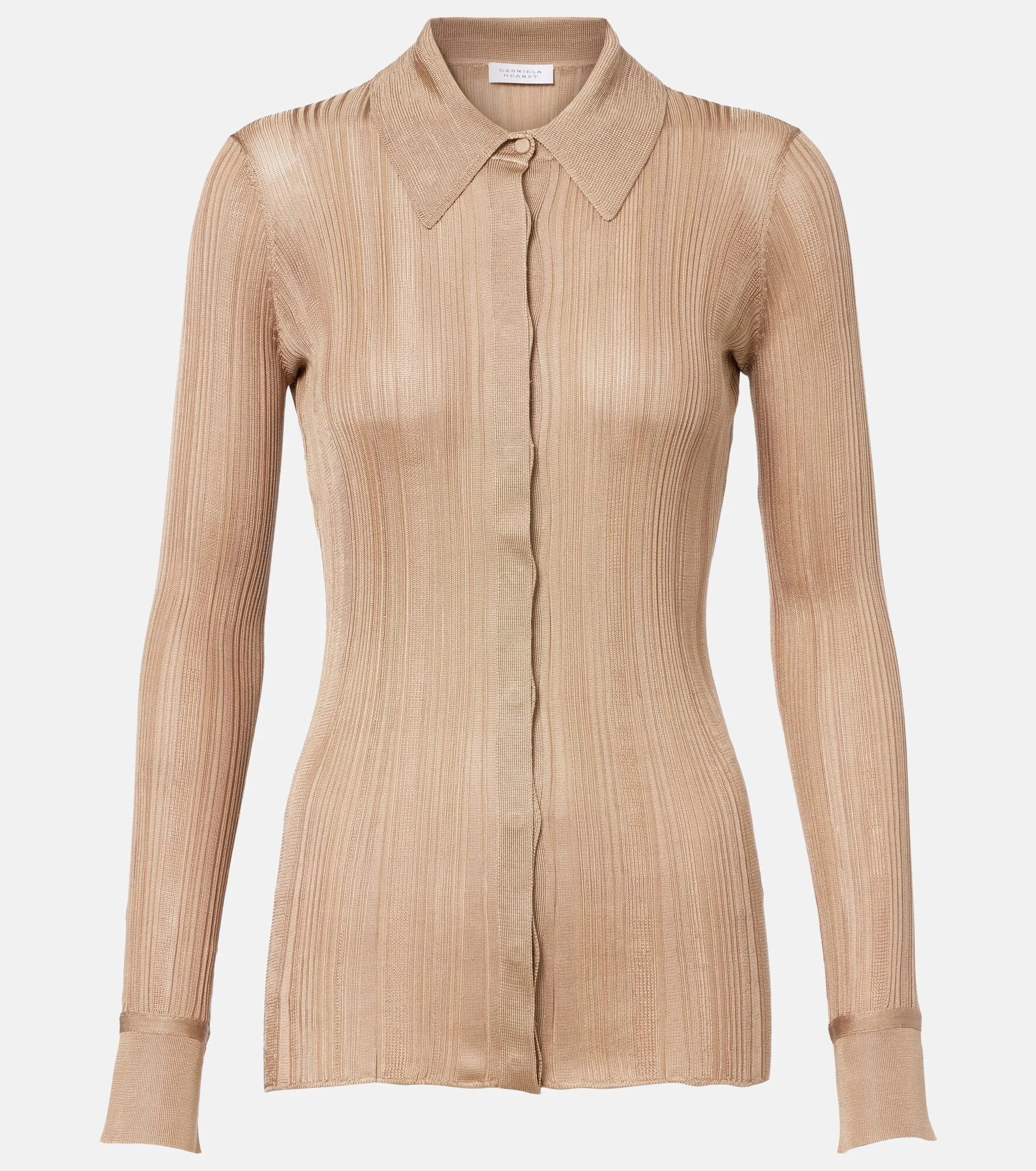Tamar knitted silk shirt - 1
