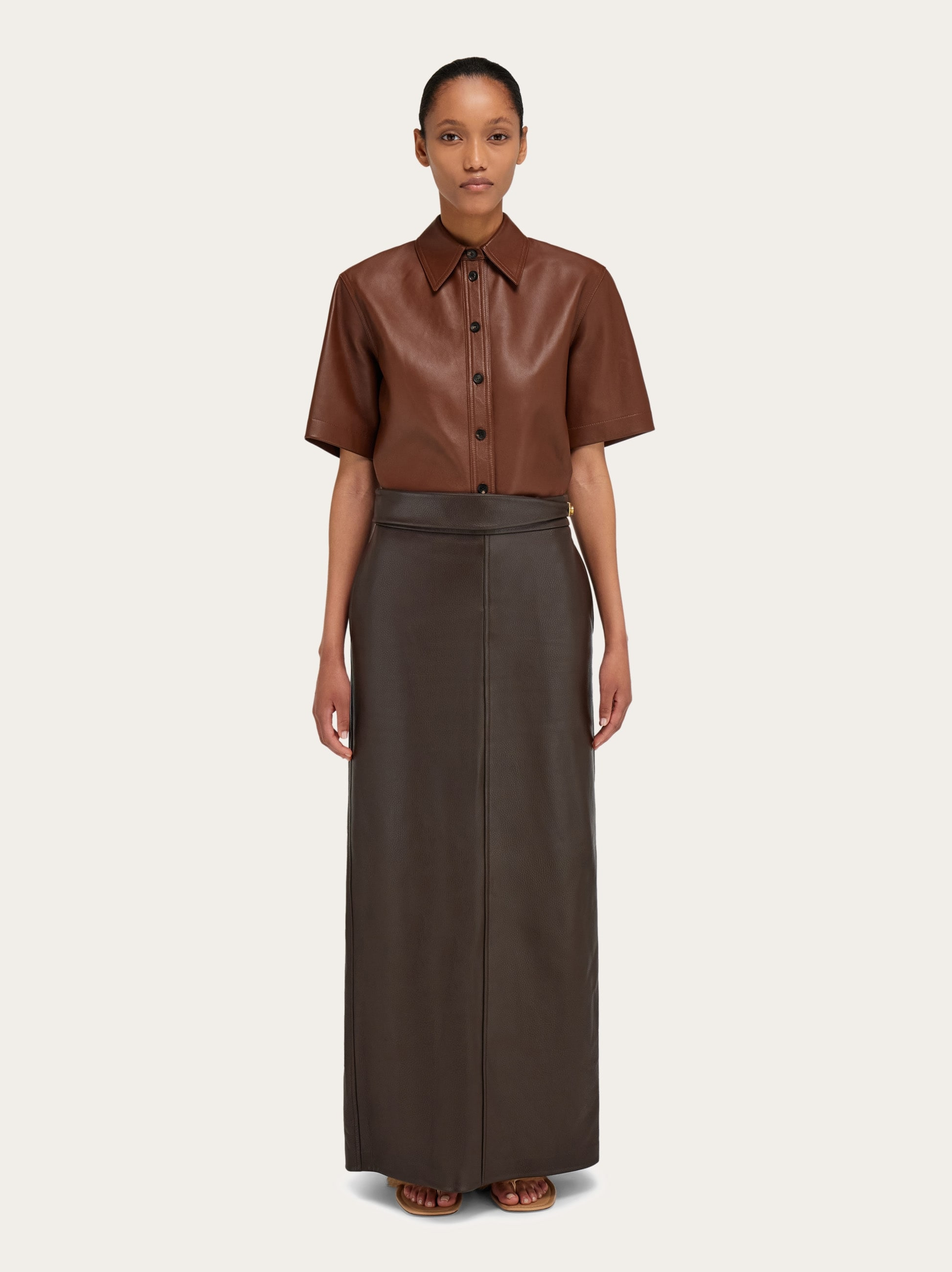 Longline nappa skirt - 6