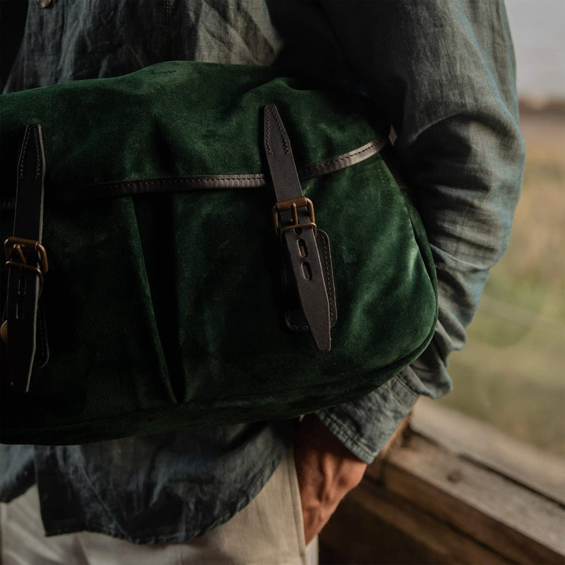 MUSETTE S FISHERMAN'S BAG / SUEDE  -  DARK GREEN 7