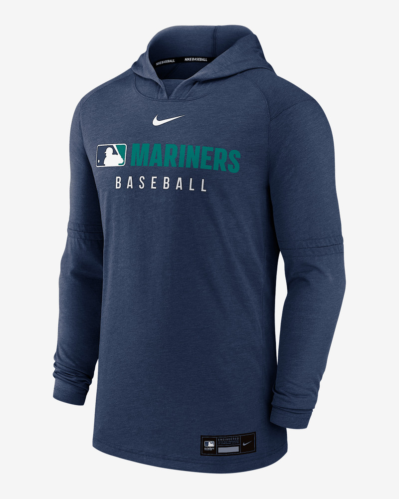 Seattle Mariners Authentic Collection Men's Nike Dri-FIT MLB Pullover Hoodie 1