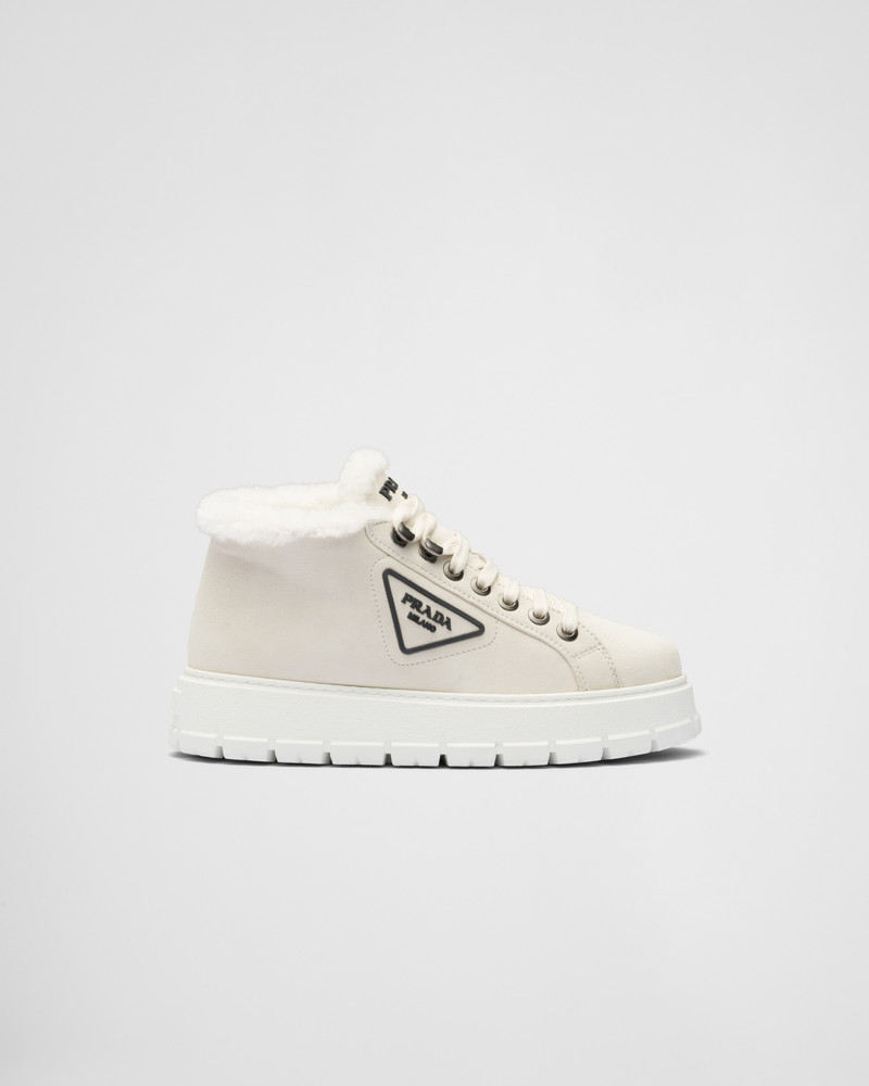 Suede lace-up booties 2