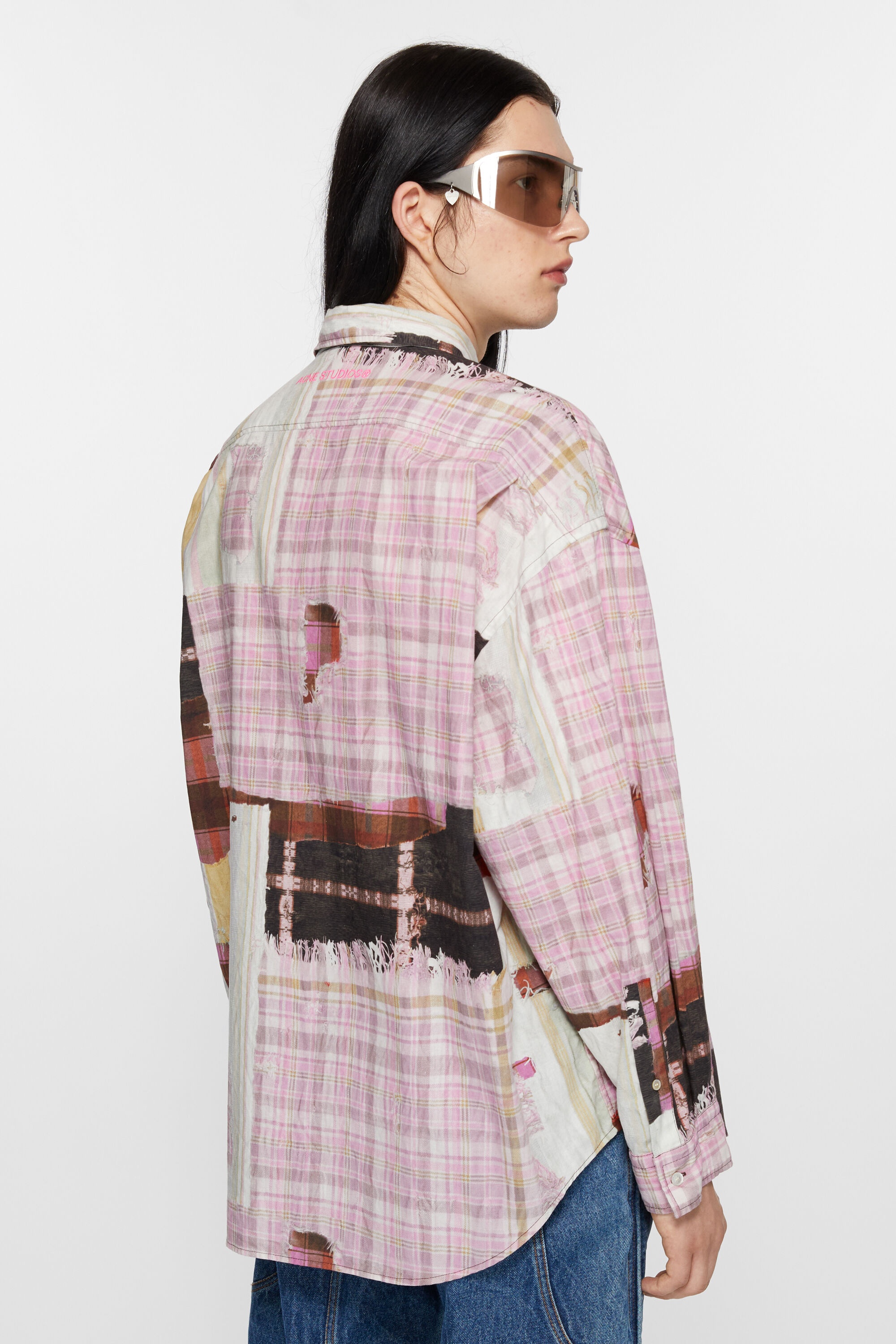 Print button-up shirt - Pink multicolor - 3