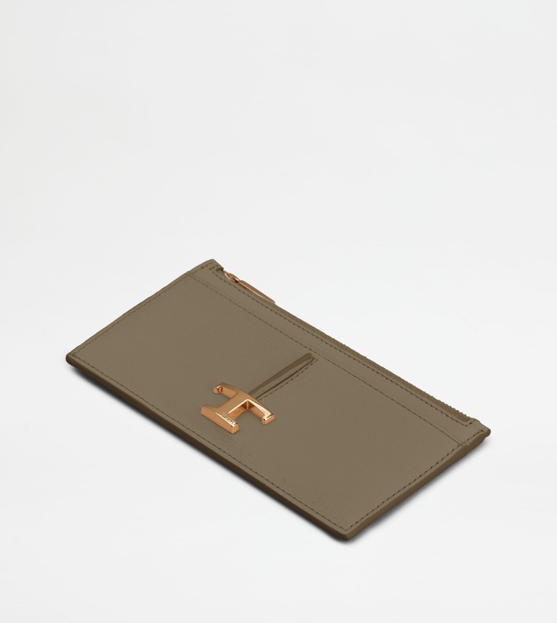T TIMELESS CARD HOLDER IN LEATHER 3